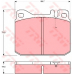 GDB1103 TRW Комплект тормозных колодок, дисковый тормоз