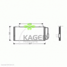 94-5035 KAGER Конденсатор, кондиционер