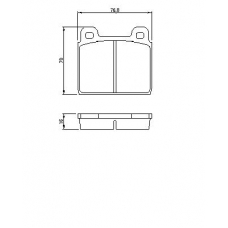 0 986 464 681 BOSCH Комплект тормозных колодок, дисковый тормоз