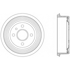 BAD9018.20 OPEN PARTS Тормозной барабан