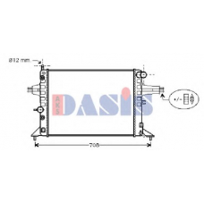151980N AKS DASIS Радиатор, охлаждение двигателя