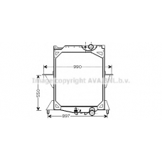 VL2042 AVA Радиатор, охлаждение двигателя