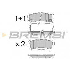 BP3575 BREMSI Комплект тормозных колодок, дисковый тормоз