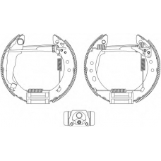 8DB 355 004-571 HELLA PAGID Комплект тормозных колодок