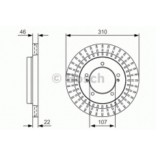 0 986 479 U99 BOSCH Тормозной диск