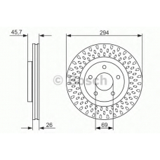 0 986 479 751 BOSCH Тормозной диск