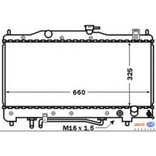 8MK 376 773-271 HELLA Радиатор, охлаждение двигателя