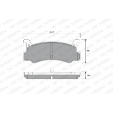 151-2380 WEEN Комплект тормозных колодок, дисковый тормоз