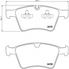 8DB 355 014-191 HELLA PAGID Комплект тормозных колодок, дисковый тормоз