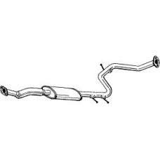 283-767 BOSAL Средний глушитель выхлопных газов