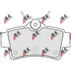 38627 ABS Комплект тормозных колодок, дисковый тормоз