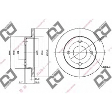 BD1544 DJ PARTS Тормозной диск