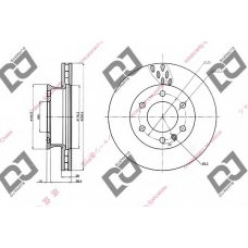 BD1490 DJ PARTS Тормозной диск