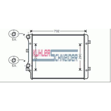 1300251 KUHLER SCHNEIDER Радиатор, охлаждение двигател