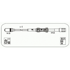 ABM84 JANMOR Комплект проводов зажигания