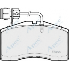 PAD1365 APEC Комплект тормозных колодок, дисковый тормоз