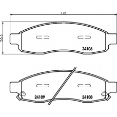 8DB 355 013-671 HELLA PAGID Комплект тормозных колодок, дисковый тормоз