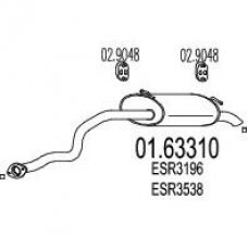 01.63310 MTS Глушитель выхлопных газов конечный