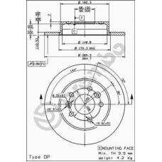 08.5645.50 BREMBO Тормозной диск