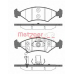 0502.22 METZGER Комплект тормозных колодок, дисковый тормоз