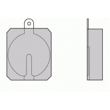12-0013 E.T.F. Комплект тормозных колодок, дисковый тормоз