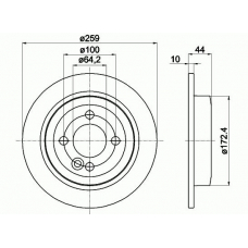 54750PRO PAGID Тормозной диск