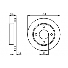 0 986 478 637 BOSCH Тормозной диск