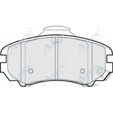 PAD1384 APEC Комплект тормозных колодок, дисковый тормоз