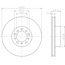 8DD 355 100-981 HELLA PAGID Тормозной диск