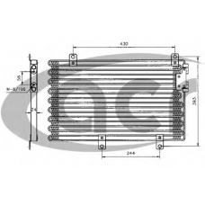 300119 ACR Конденсатор, кондиционер