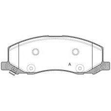 BPA1386.02 OPEN PARTS Комплект тормозных колодок, дисковый тормоз