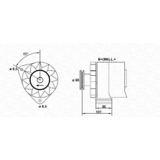 943356108010 MAGNETI MARELLI Генератор