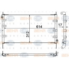 8FC 351 310-341 HELLA Конденсатор, кондиционер