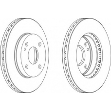 DDF393-1 FERODO Тормозной диск
