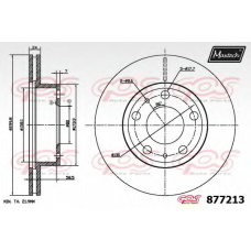 877213.6880 MAXTECH Тормозной диск