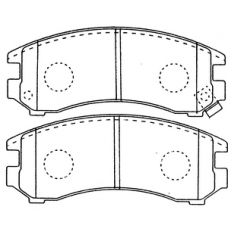 PN-2367 JNBK Колодки тормозные