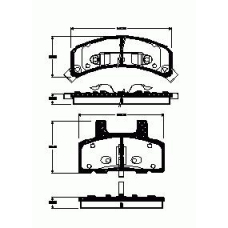 2552.02 ROADHOUSE Комплект тормозных колодок, дисковый тормоз