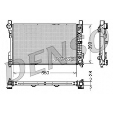 DRM17079 DENSO Радиатор, охлаждение двигателя