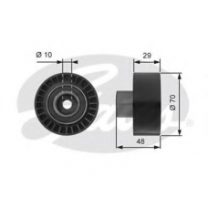 T42164 GATES Паразитный / ведущий ролик, зубчатый ремень