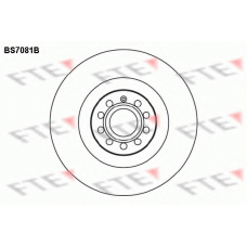 BS7081B FTE Тормозной диск