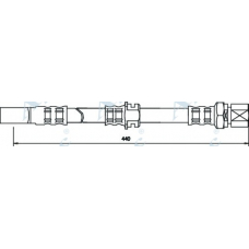 HOS3061 APEC Тормозной шланг