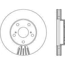 BDA1876.20 OPEN PARTS Тормозной диск