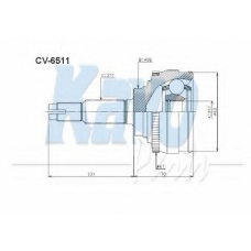 CV-6511 KAVO PARTS Шарнирный комплект, приводной вал