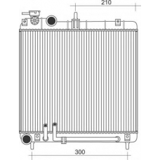 350213933000 MAGNETI MARELLI Радиатор, охлаждение двигателя