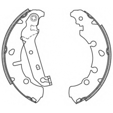 BSA2066.00 OPEN PARTS Комплект тормозных колодок