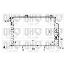 QER2425 QUINTON HAZELL Радиатор, охлаждение двигателя