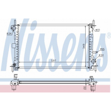 62075A NISSENS Радиатор, охлаждение двигателя