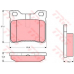 GDB1276 TRW Комплект тормозных колодок, дисковый тормоз