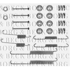 BBK6132 BORG & BECK Комплектующие, колодки дискового тормоза