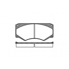 P1473.00 WOKING Комплект тормозных колодок, дисковый тормоз